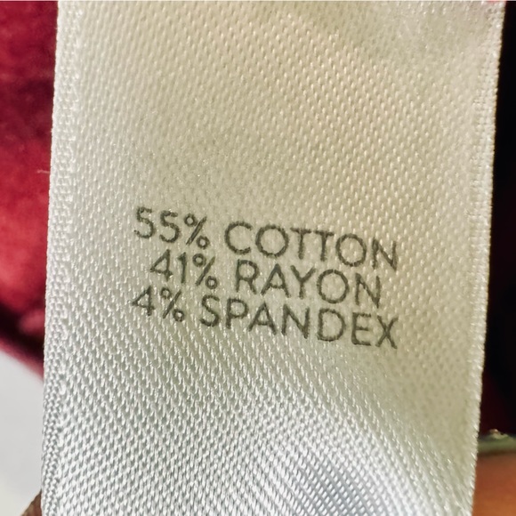 J. Jill Premium Bi-Stretch Cropped Pants Cranberry Red Capri Size 14‎ - Picture 7 of 12